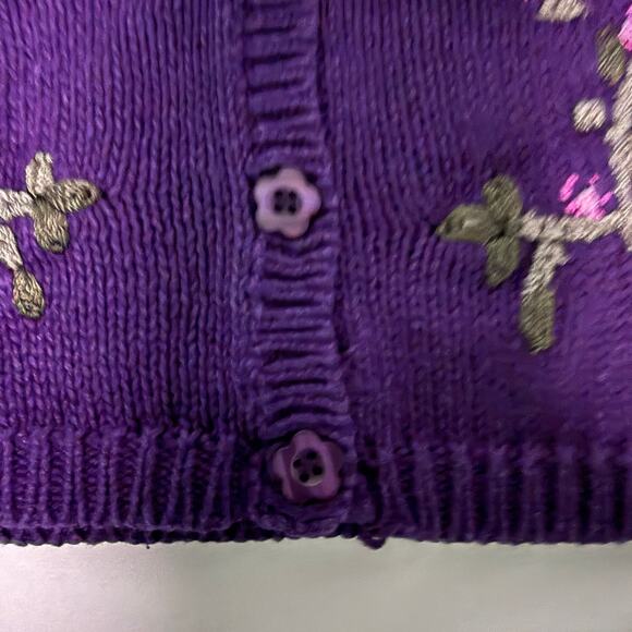 VTG McKids Cardigan Sweater Girls 2T Embroidered Knit Cottagecore Storybook Cute - Picture 5 of 12